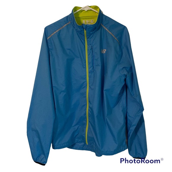 New Balance Other - New Balance Minimus men’s running windbreaker jacket - bright blue - size medium